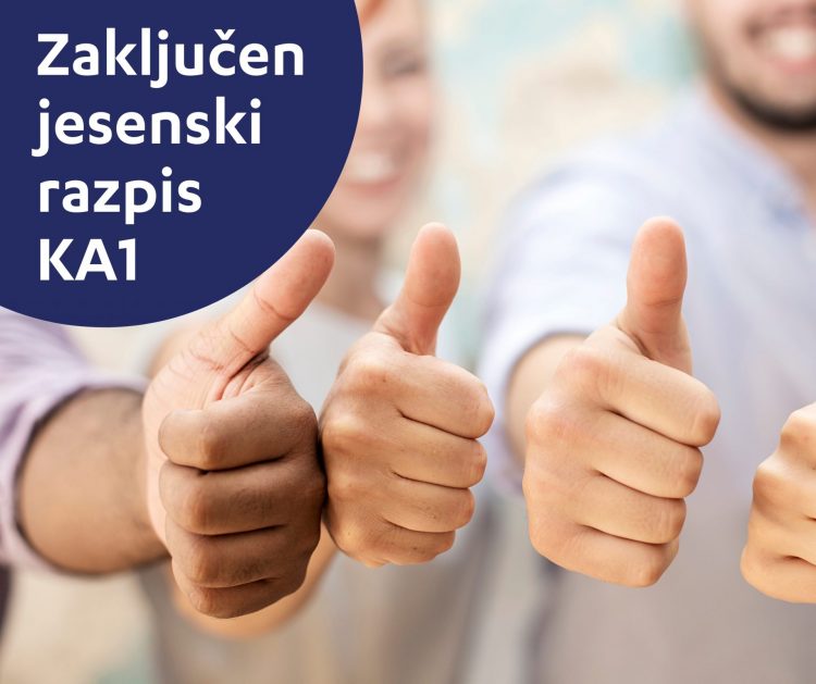 Zaključen jesenski razpis KA1