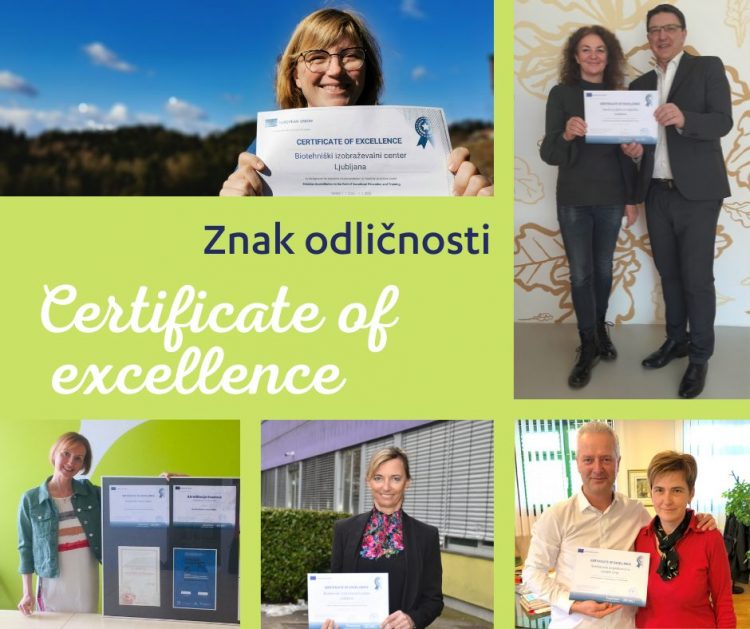 Prejemniki Znaka odličnosti v poklicnem in strokovnem izobraževanju
