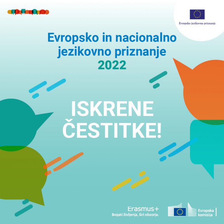 Evropsko jezikovno priznanje in nacionalna jezikovna priznanja so podeljena!
