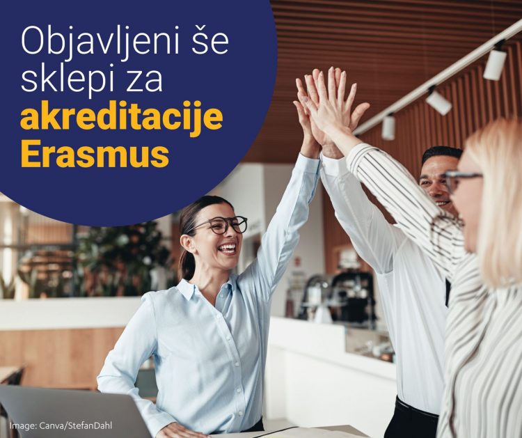 Znani novi prejemniki akreditacije Erasmus+