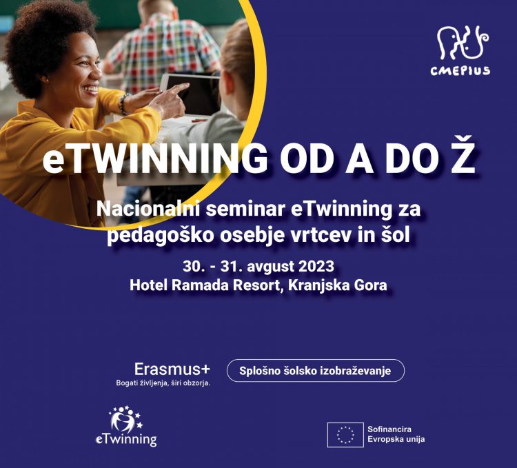Zbiramo prijave na seminar eTwinning od A do Ž 2023