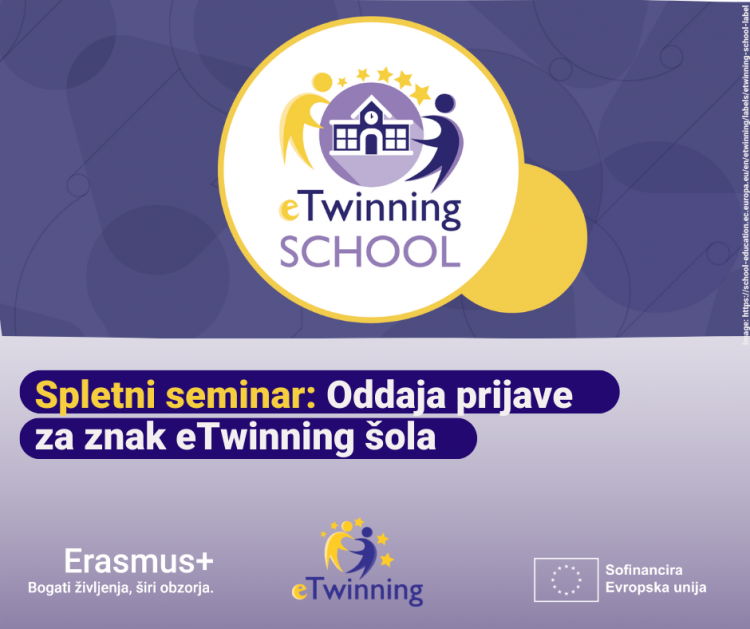 Oddaja prijave za znak eTwinning šola