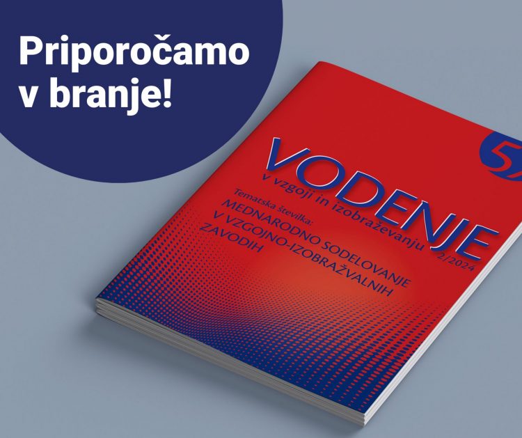 Sodelovali smo pri pripravi tematski številki revije Vodenje v vzgoji in izobraževanju